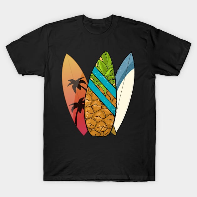 Beautiful Surfing Boards T-Shirt by labatchino